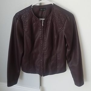 Baccini Women's Faux Leather Jacket